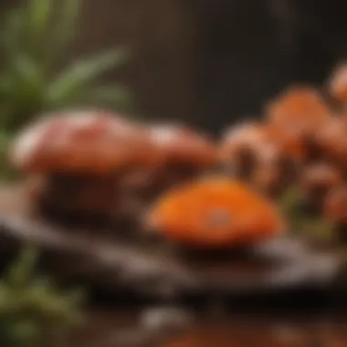 Bioactive Compounds in Ganoderma An infographic detailing the bioactive compounds in Ganoderma lucidum