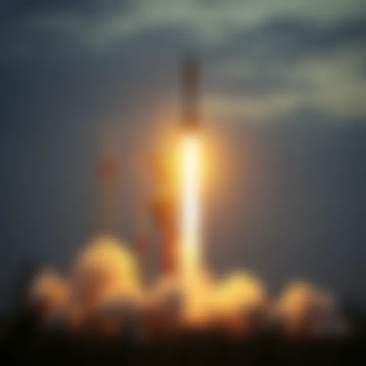 Visual representation of launch phases depicting critical moments