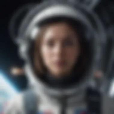 The Future of Space Tourism: Private Individuals in Orbit A futuristic vision of space tourism with private individuals onboard a spacecraft