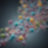 Illustration depicting the molecular structure of branched-chain amino acids
