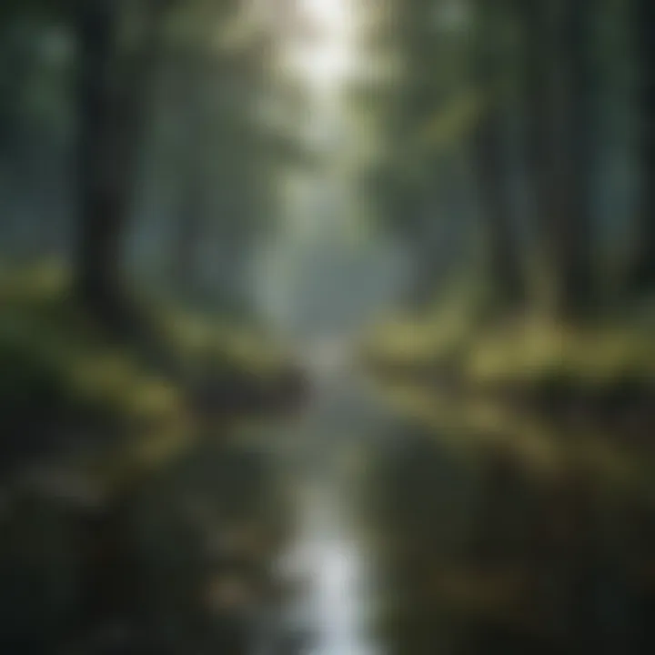 Nature thriving, symbolizing environmental considerations in a post-pandemic world.