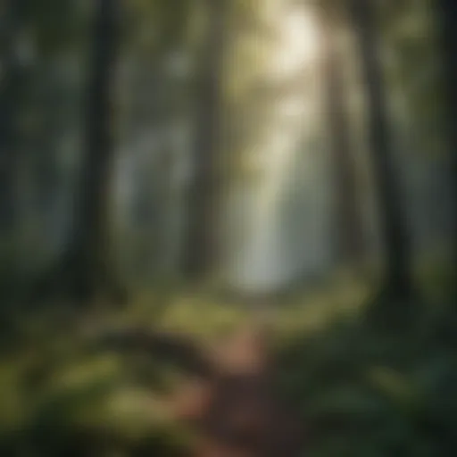Dense forest canopy illustrating biodiversity