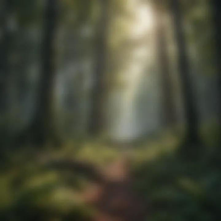 Dense forest canopy illustrating biodiversity