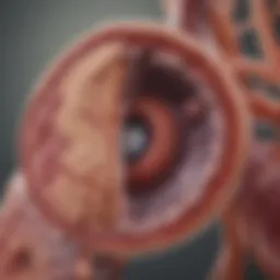 A close-up view of a kidney illustration highlighting renal anatomy.