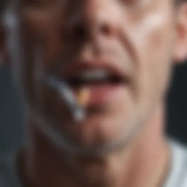 Clinical Findings on Smoking Cessation and COPD Graph illustrating clinical study results on smoking cessation and COPD symptoms.
