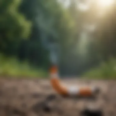 Inspiration for Quitting Smoking for Healthier Living A motivational quote displayed in a serene environment encouraging quitting smoking.