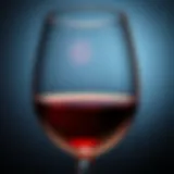 The Essence of Wine A close-up of a wine glass highlighting its rich color and clarity