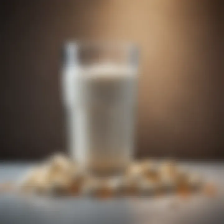 Visual representation of dietary sources rich in calcium