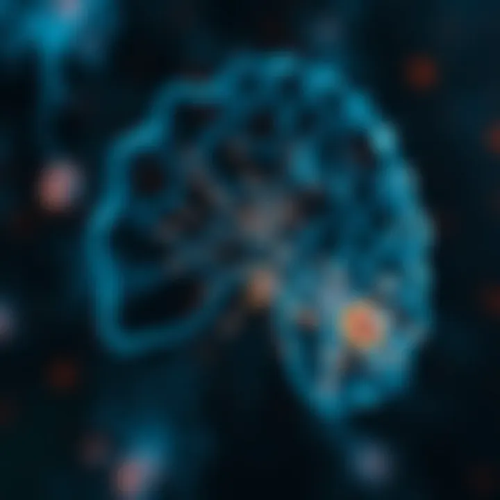 Diagram showcasing biological mechanisms and pathways involved in cancer