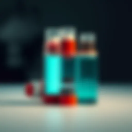 Illustration of a triple therapy inhaler showcasing its distinct components
