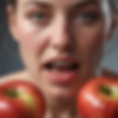Exploring Oral Allergy Syndrome Diagram illustrating oral allergy syndrome related to apples