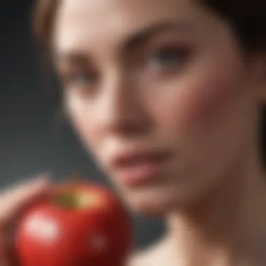 Symptoms of Apple Allergies Infographic detailing symptoms associated with apple allergies