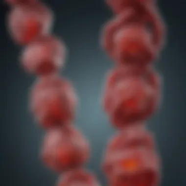 Genetic illustration depicting hemophilia B mutations affecting factor IX