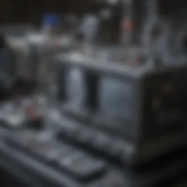 Diagram showcasing DMTA instrumentation setup