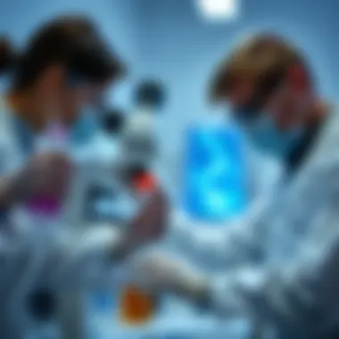 DNA Sample Analysis in the Lab Laboratory analysis of DNA samples