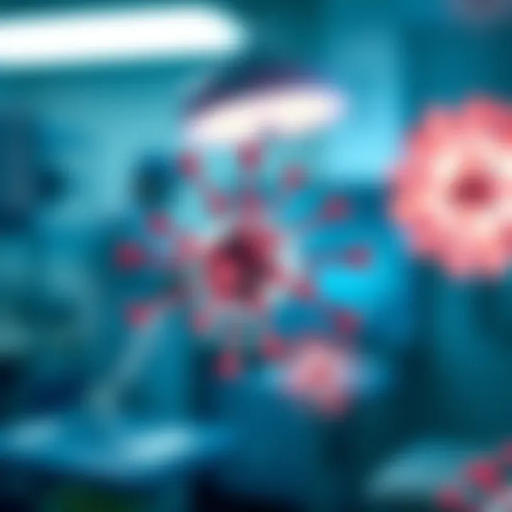 Visual representation of the clinical implications of HPV infection.