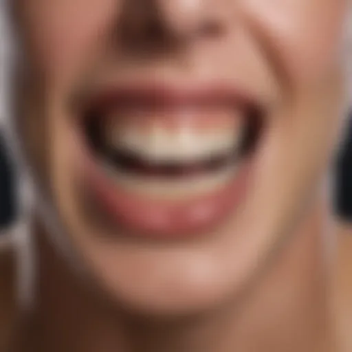 Illustration depicting the stages of periodontitis progression