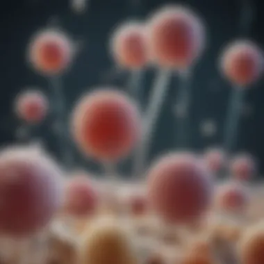 Illustration of microbial cells being affected by peroxide