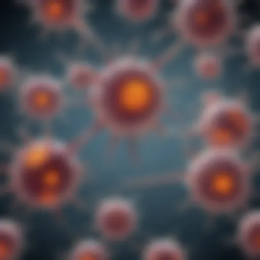 Illustration depicting the mechanism of Propidium Iodide staining in cells