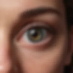 Illustration of pseudophakia with intraocular lens placement