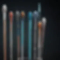 An assortment of specimen swabs used in biological research