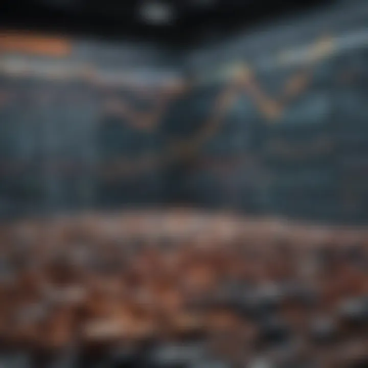 Graph illustrating market volatility