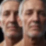 Illustration depicting the physiological changes during aging