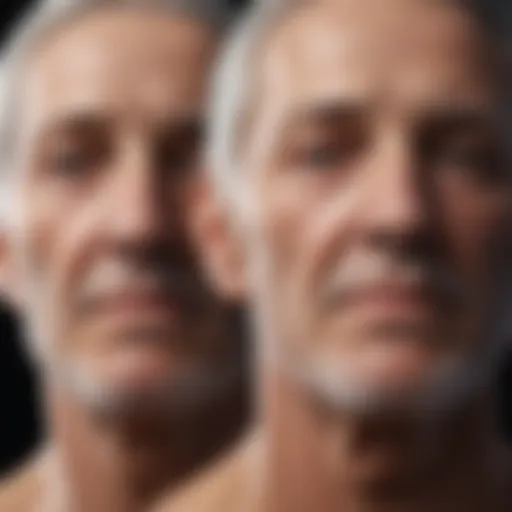 Illustration depicting the physiological changes during aging