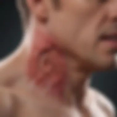 Diagram illustrating the symptoms of Eosinophilic Esophagitis