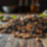 Soybeans on a wooden table highlighting their biochemical properties