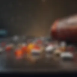 A visual representation of common side effects of antidepressants